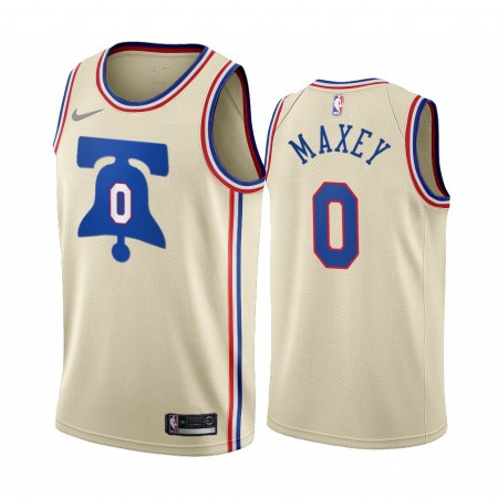 Maillot Basket Homme Philadelphia 76ers Tyrese Maxey 0 2020-21 Earned Edition Swingman